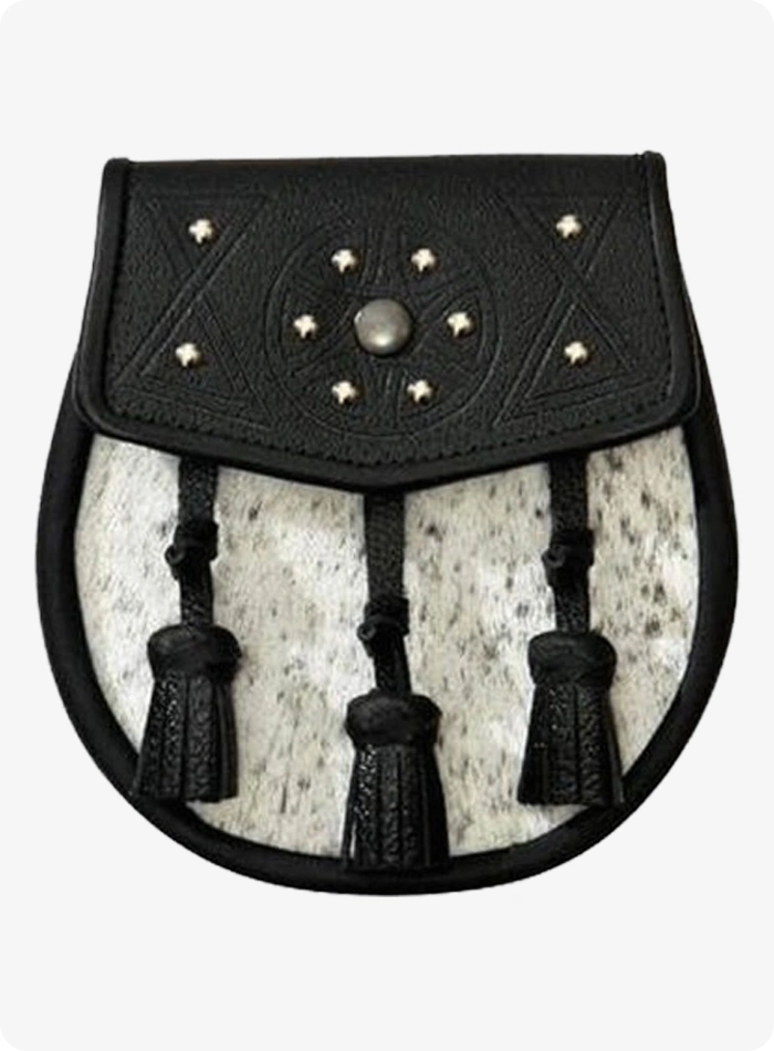 Handmade 10 Stud Sealskin Sporran
