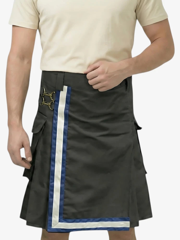 Black Firefighter Kilt