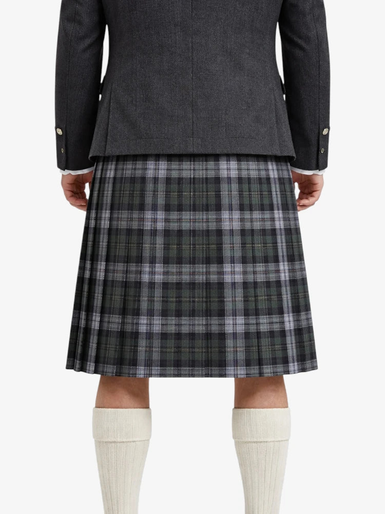 Black Scottish National Tartan Kilt