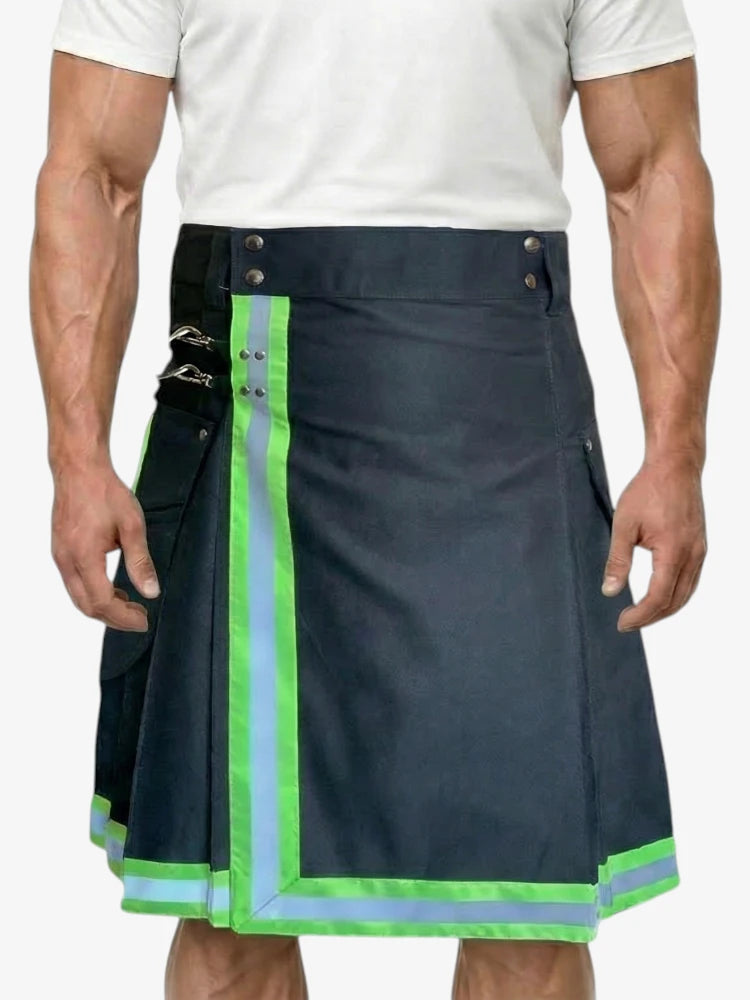 Blue Firefighter Kilt