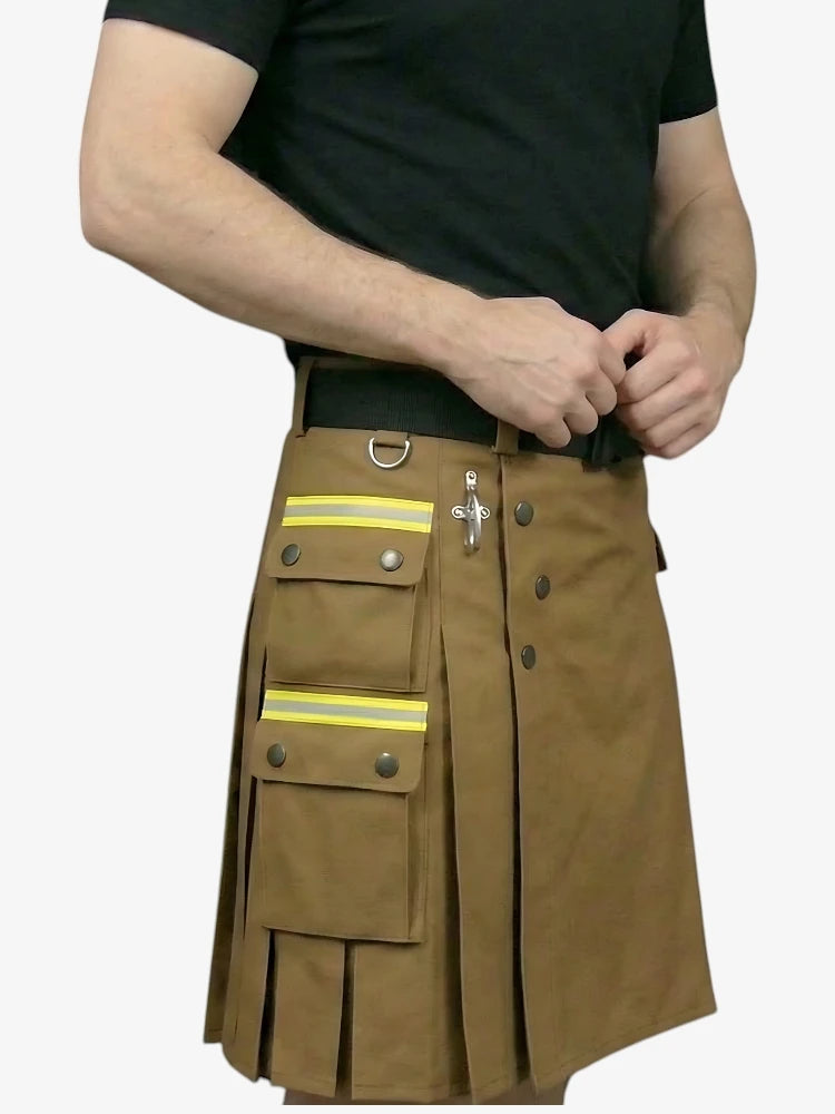 Brown Firefighter Kilt