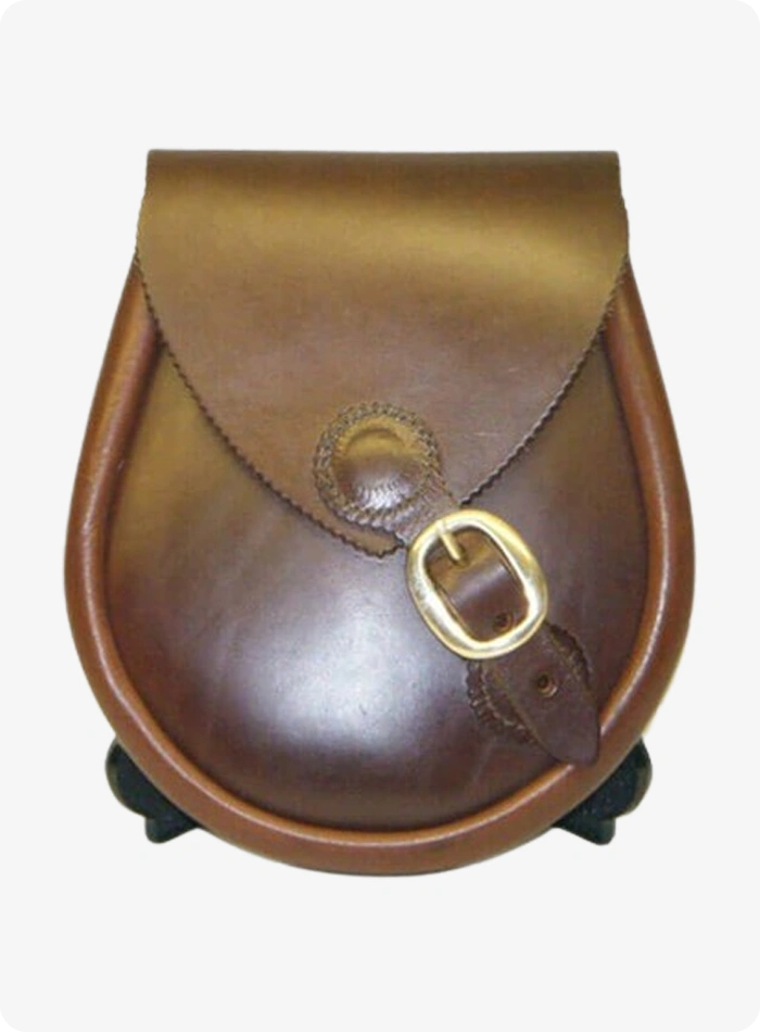 Custom Made Premium Brown Lomond Leather Sporran