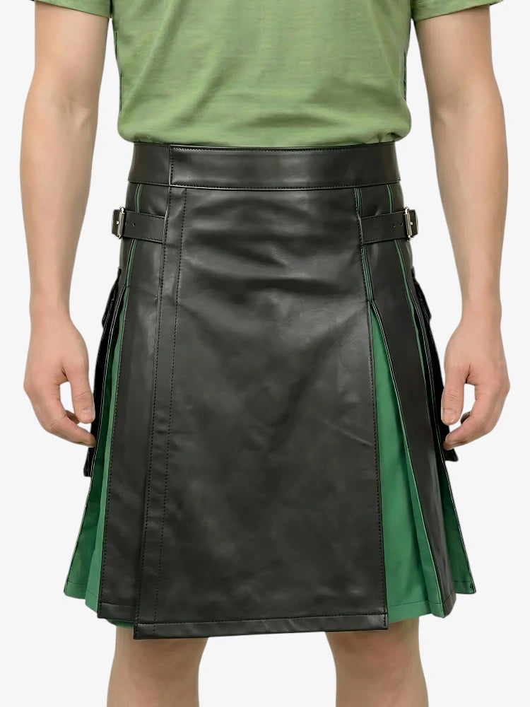 Custom Made Artistry Hybrid Leather Kilt