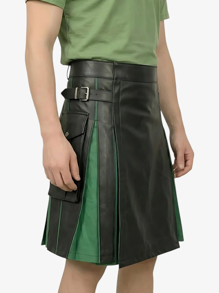 Custom Made Artistry Hybrid Leather Kilt