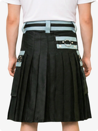 Black and Grey Utility Kilt
