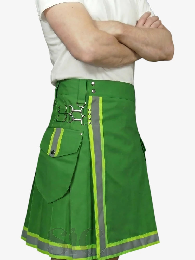 Green Firefighter Kilt