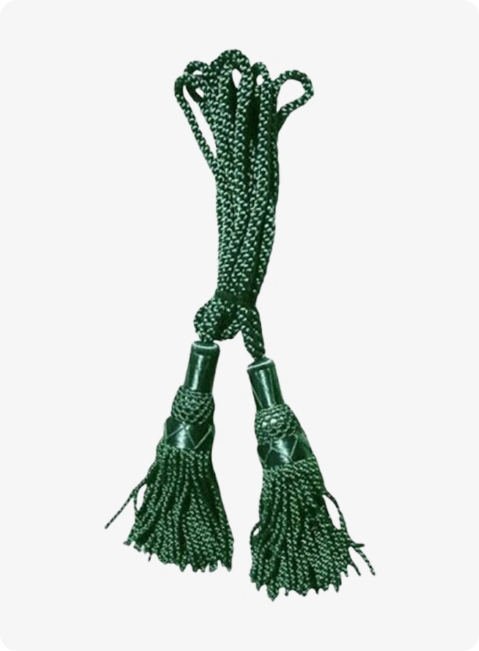 Custom Made Premium Quality Green Silk Bagpipe Cord