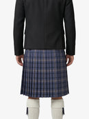 Highland Sky Tartan Kilt Back