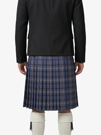 Highland Sky Tartan Kilt Back