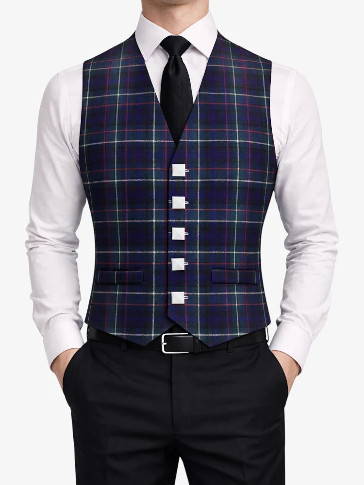 Purple Tartan Waistcoats