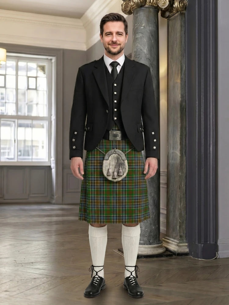 Massey Tartan Kilt And Argyle Jacket Outfit