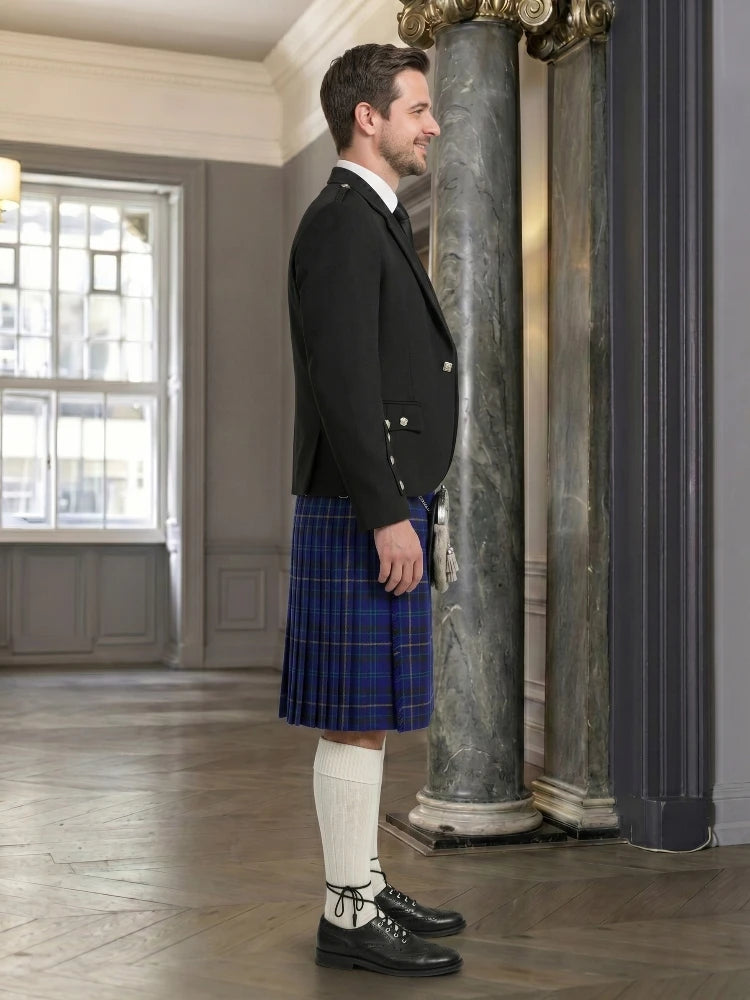 Moon Tartan Kilt And Argyle Jacket Outfit