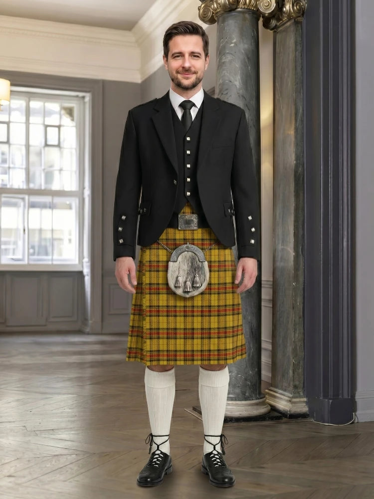 Morgan of Wales Tartan Kilt And Argyle Jacket Outfit