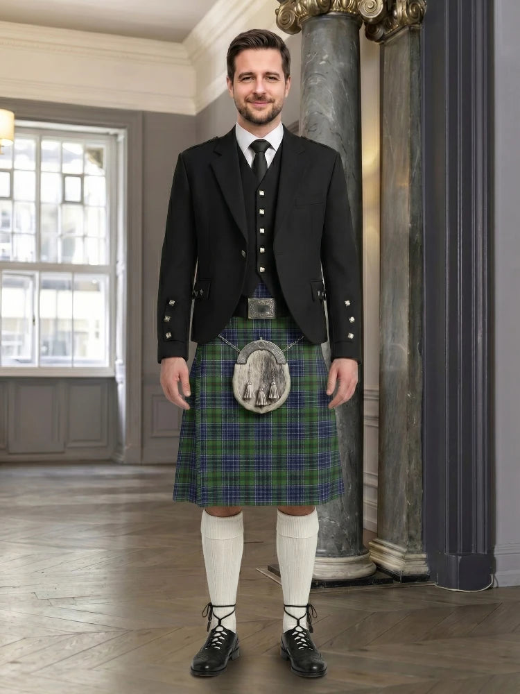 Patterson, William John Magee Tartan Kilt And Argyle Jacket Outfit