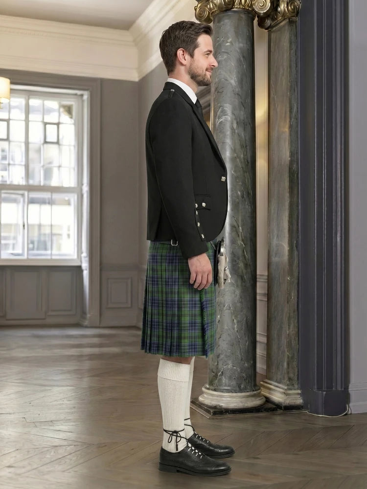 Patterson, William John Magee Tartan Kilt And Argyle Jacket Outfit