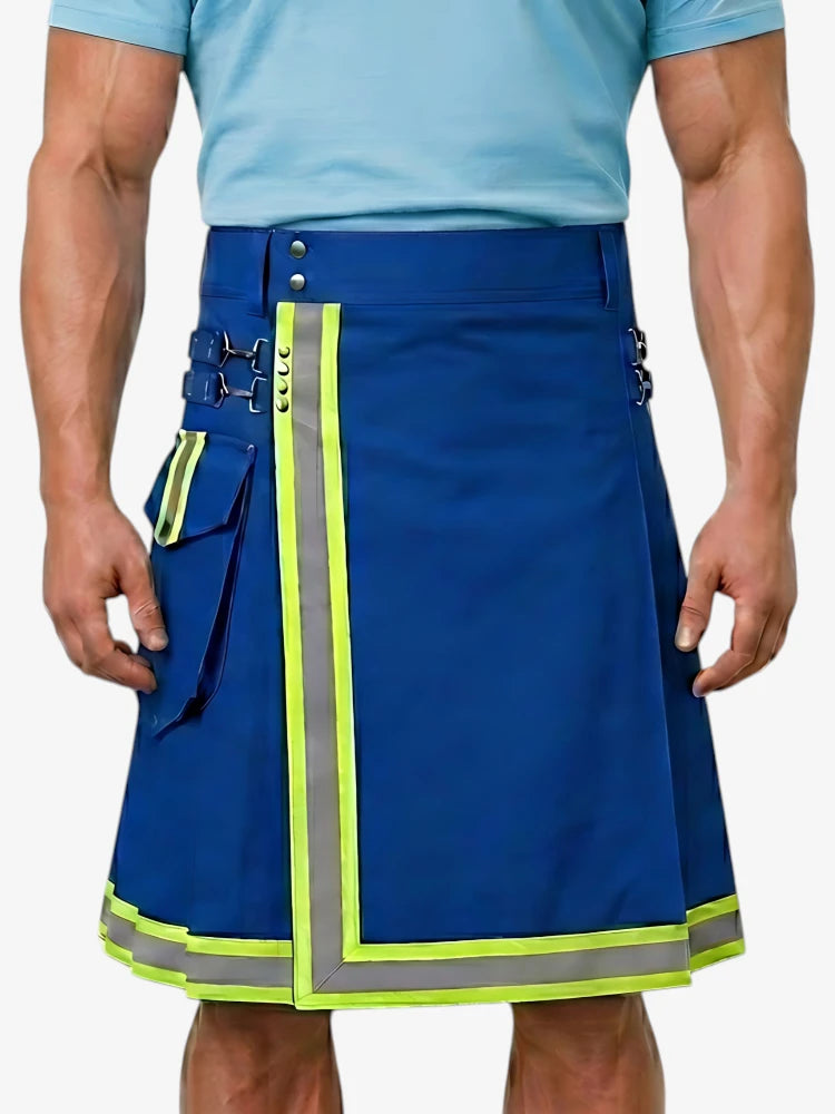 Royal Blue Firefighter Utility Kilt