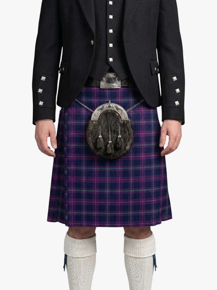 Scottish Heather Tartan Kilt