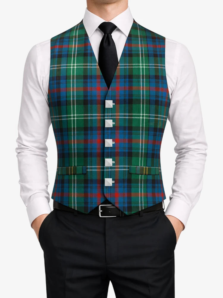 Green Tartan Waistcoats