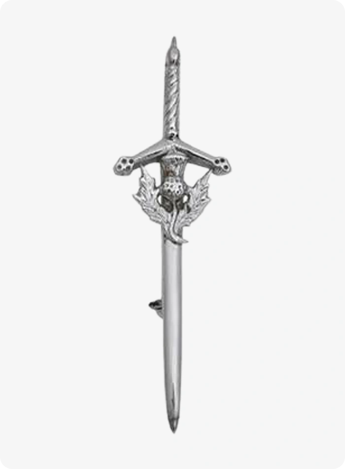 Custom Made Thistle Kilt Pin