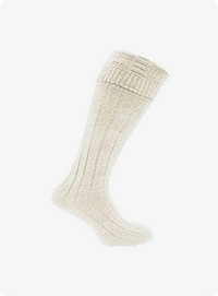 White Kilt Socks