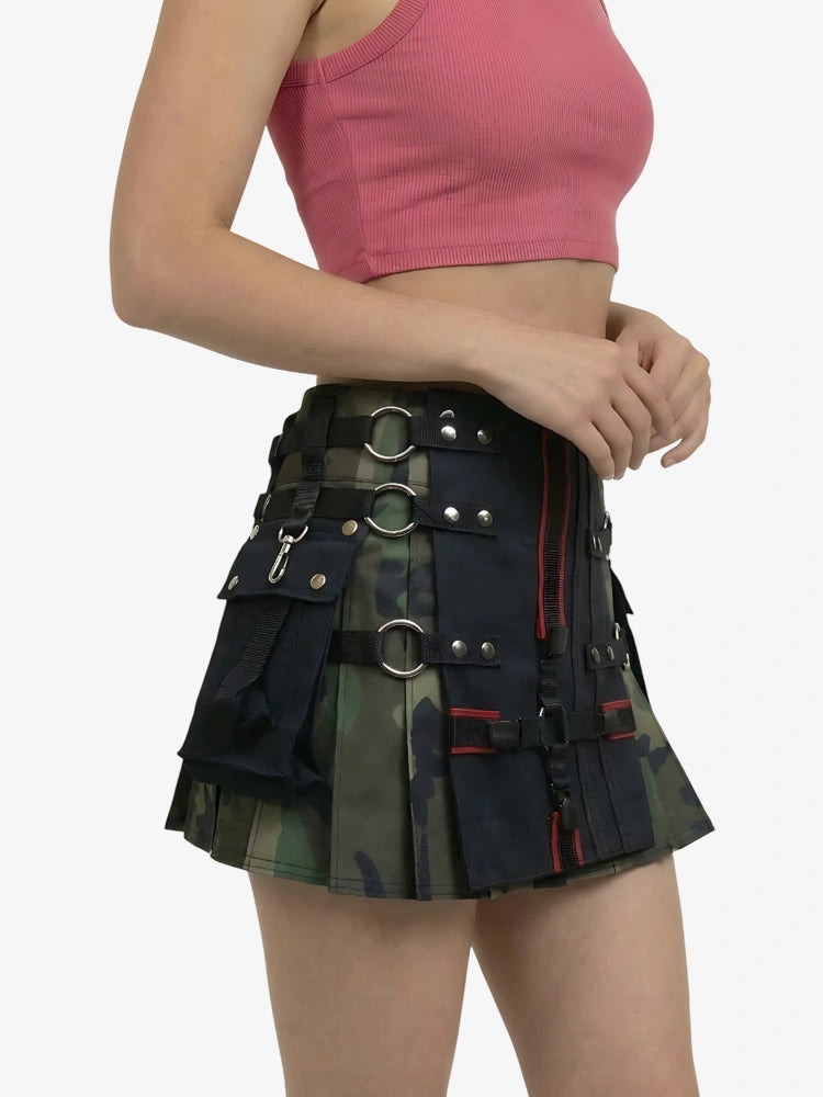 Women Camouflage Utility Kilt
