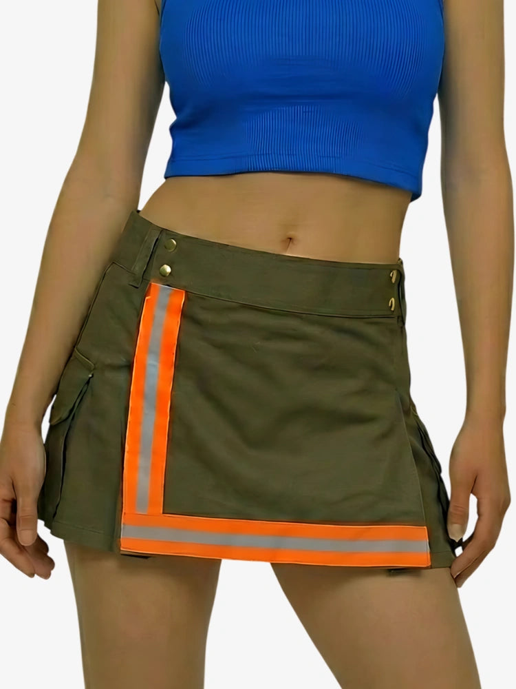 Women Firefighter Kilt With Reflective Stripe
